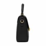 Bagvore Black Leather Top Handle Crossbody Handbag - Image 3