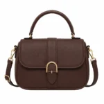 Bagvore Brown Leather Top Handle Crossbody Handbag