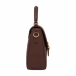 Bagvore Brown Leather Top Handle Crossbody Handbag - Image 3