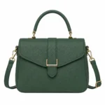 Bagvore Forest Green Leather Top Handle Crossbody Handbag