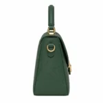 Bagvore Forest Green Leather Top Handle Crossbody Handbag - Image 3