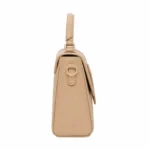 Bagvore Handmade Beige Leather Top Handle Crossbody Handbag - Image 3