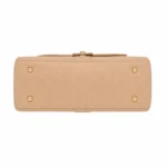 Bagvore Handmade Beige Leather Top Handle Crossbody Handbag - Image 4